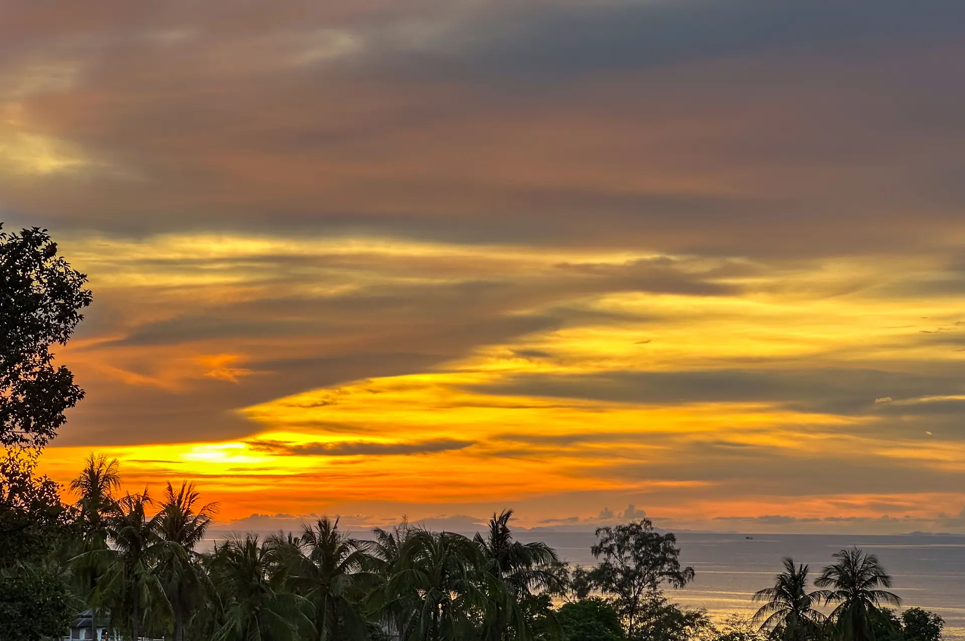 Sunset over the sea, Koh Tao